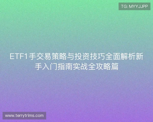 ETF1手交易策略与投资技巧全面解析新手入门指南实战全攻略篇 ETF1手交易策略与投资技巧全面解析新手入门指南实战全攻略篇